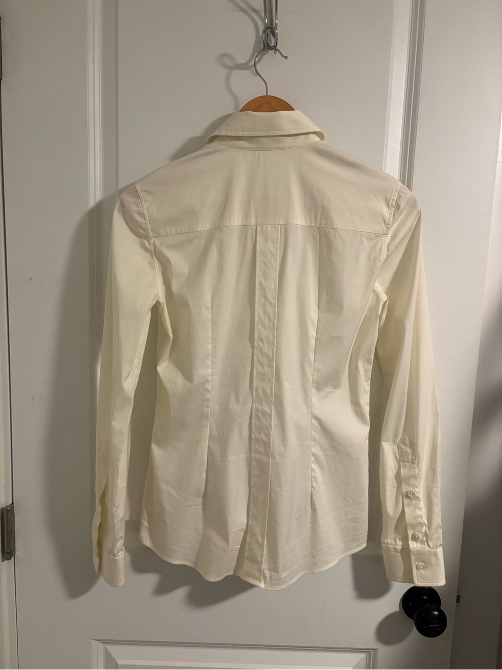 DOLCE & GABBANA Ecru Cotton Poplin Button Down Shirt Size 2 - Picture 7 of 7
